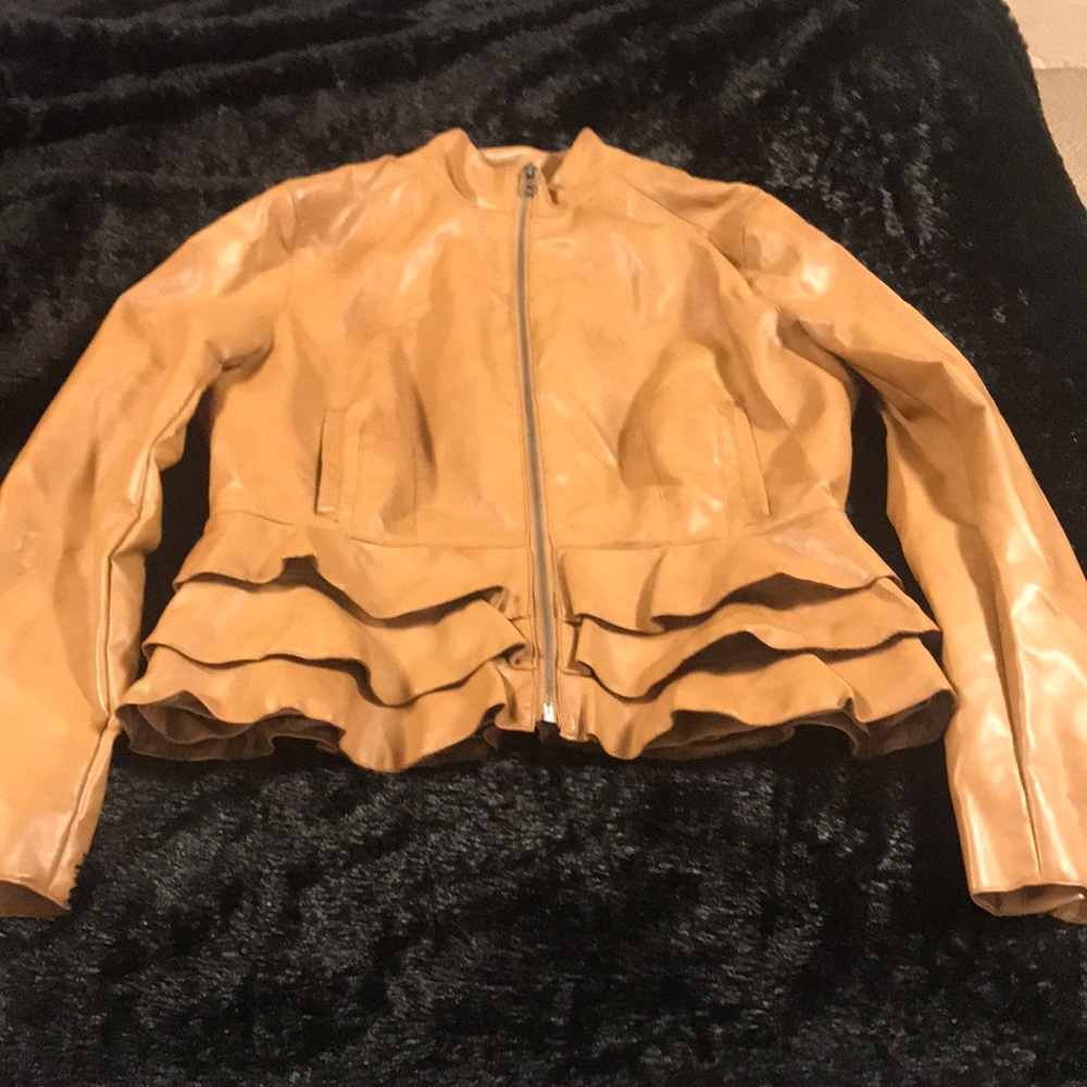 Faux leather jacket
